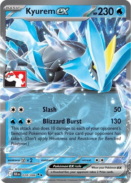 Kyurem ex - 028/086, Prize Pack Series Cards 028/086