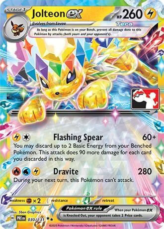 Jolteon ex - 030/131, Prize Pack Series Cards 030/131