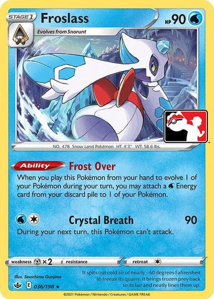 Froslass - 036/198, Prize Pack Series Cards 036/198