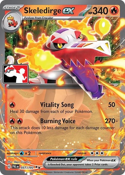 Skeledirge ex - 037/193, Prize Pack Series Cards 037/193