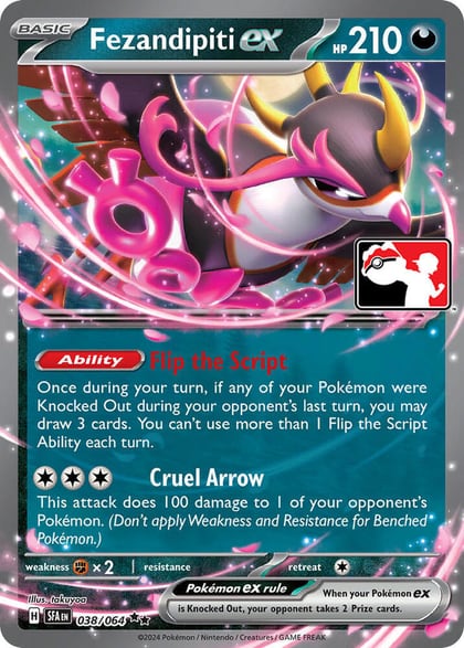 Fezandipiti ex - 038/064, Prize Pack Series Cards 038/064