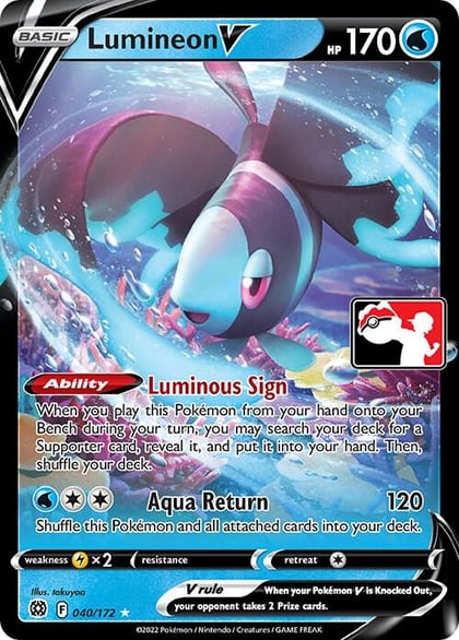 Lumineon V - 040/172, Prize Pack Series Cards 040/172