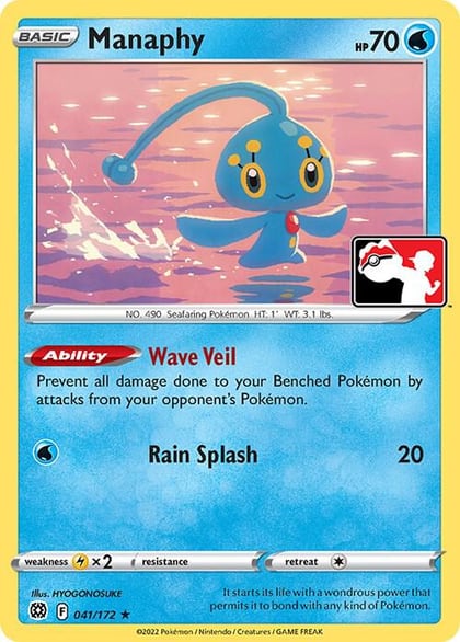 Manaphy - 041/172, Prize Pack Series Cards 041/172