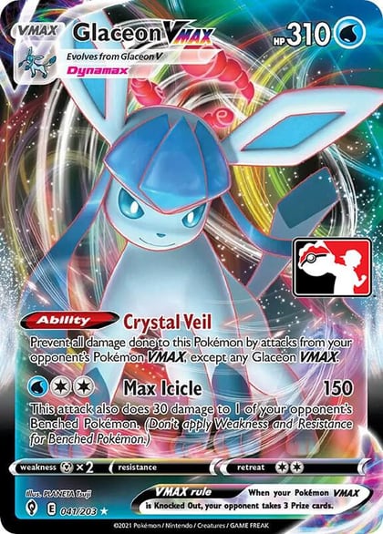 Glaceon VMAX - 041/203, Prize Pack Series Cards 041/203