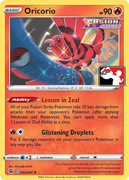 Oricorio - 042/264, Prize Pack Series Cards 042/264