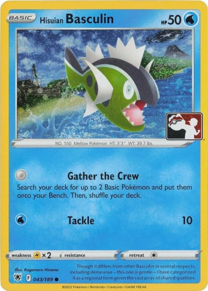 Hisuian Basculin - 043/189 (Cosmos Holo), Prize Pack Series Cards 043/189