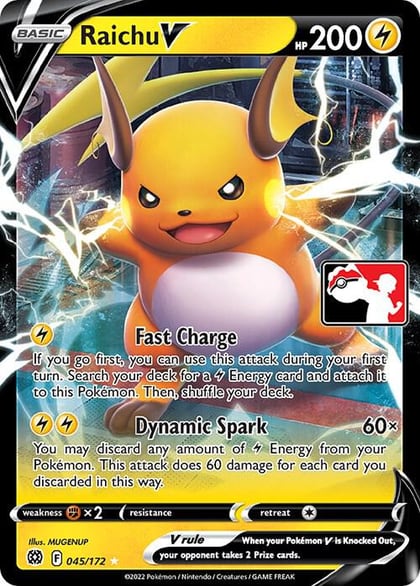 Raichu V - 045/172, Prize Pack Series Cards 045/172