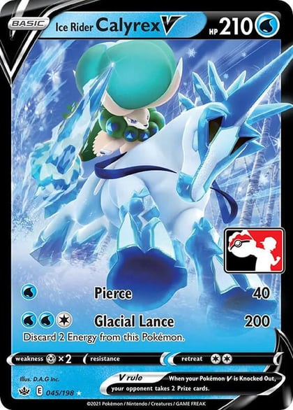 Ice Rider Calyrex V - 045/198, Prize Pack Series Cards 045/198