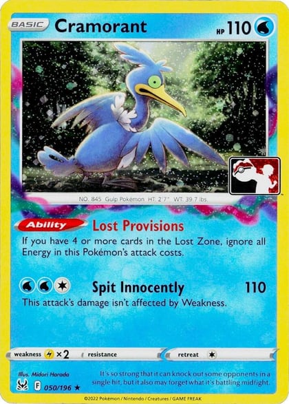 Cramorant - 050/196 (Cosmos Holo), Prize Pack Series Cards 050/196