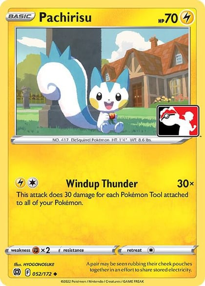 Pachirisu - 052/172, Prize Pack Series Cards 052/172