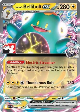 Iono's Bellibolt ex - 053/159, Prize Pack Series Cards 053/159