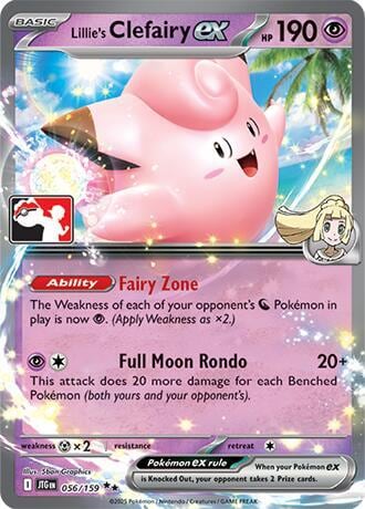 Lillie's Clefairy ex - 056/159, Prize Pack Series Cards 056/159