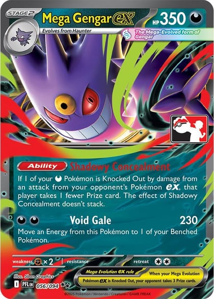 Mega Gengar ex - 056/094, Prize Pack Series Cards 056/094