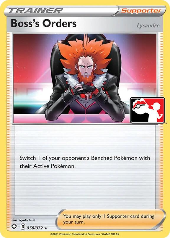 Boss's Orders [Lysandre] - 058/072, Prize Pack Series Cards 058/072