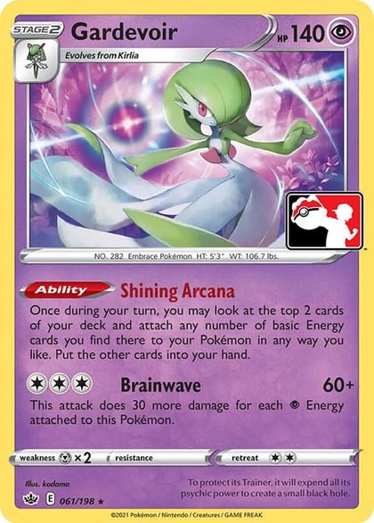 Gardevoir - 061/198, Prize Pack Series Cards 061/198