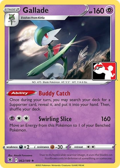 Gallade - 062/189, Prize Pack Series Cards 062/189
