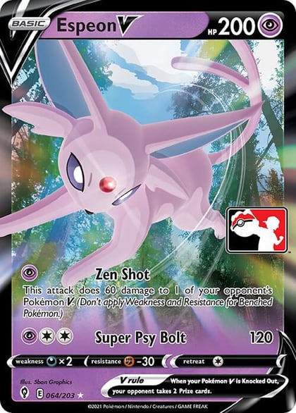Espeon V - 064/203, Prize Pack Series Cards 064/203
