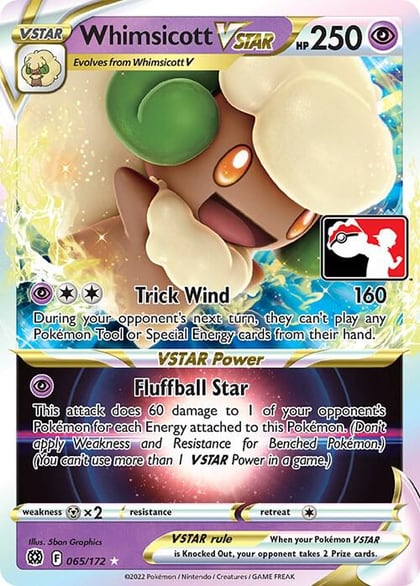 Whimsicott VSTAR - 065/172, Prize Pack Series Cards 065/172