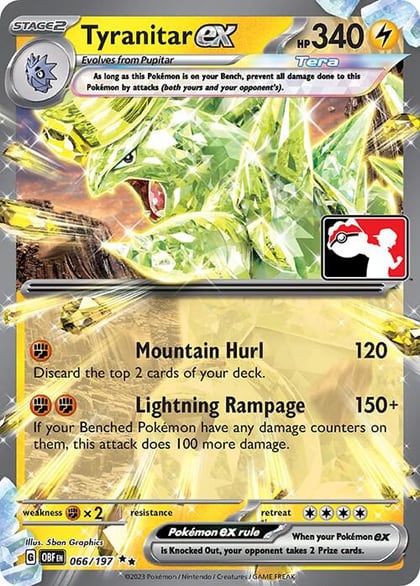 Tyranitar ex - 066/197, Prize Pack Series Cards 066/197