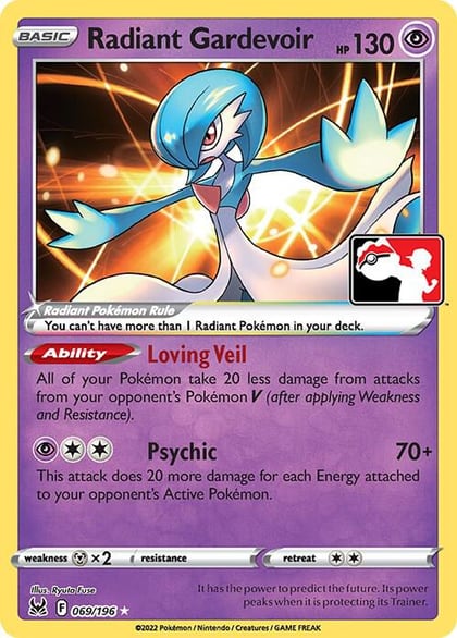 Radiant Gardevoir - 069/196, Prize Pack Series Cards 069/196
