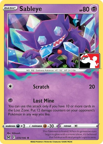 Sableye - 070/196, Prize Pack Series Cards 070/196