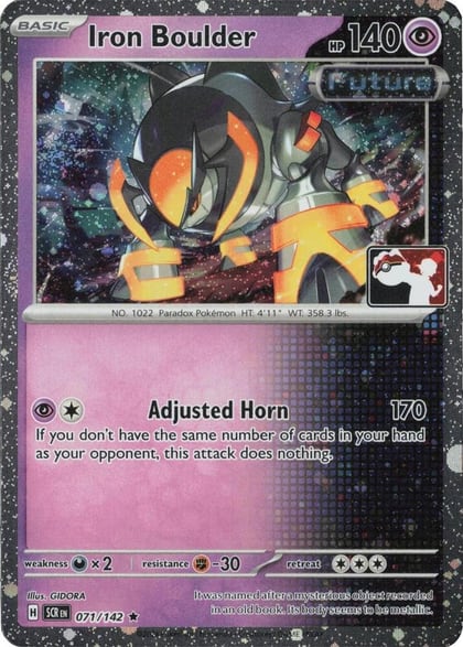 Iron Boulder - 071/142 (Cosmos Holo), Prize Pack Series Cards 071/142