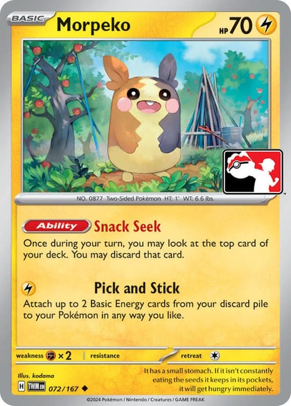 Morpeko - 072-167, Prize Pack Series Cards 072/167