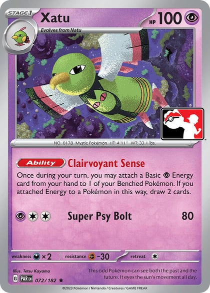 Xatu - 072/182, Prize Pack Series Cards 072/182