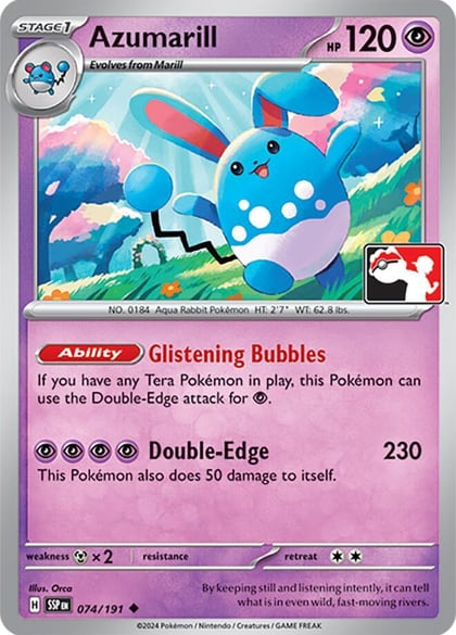 Azumarill - 074/191, Prize Pack Series Cards 074/191