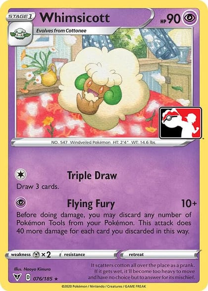 Whimsicott - 076/185, Prize Pack Series Cards 076/185