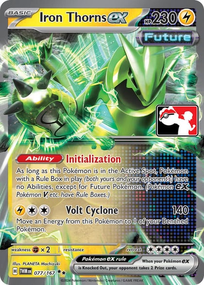 Iron Thorns ex - 077/167, Prize Pack Series Cards 077/167