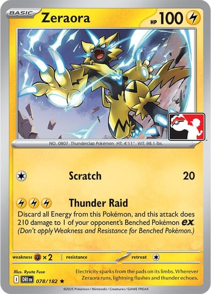 Zeraora - 078/182, Prize Pack Series Cards 078/182