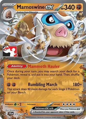 Mamoswine ex - 079/159, Prize Pack Series Cards 079/159
