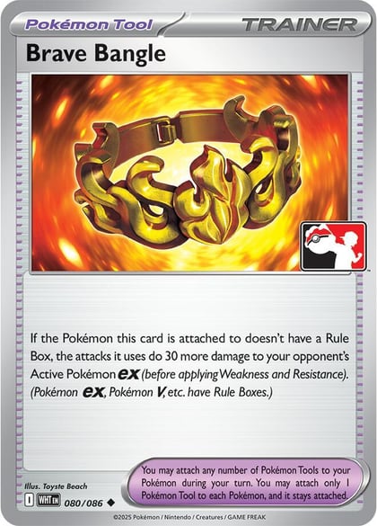 Brave Bangle - 080/086 (Cosmos Holo), Prize Pack Series Cards 080/086