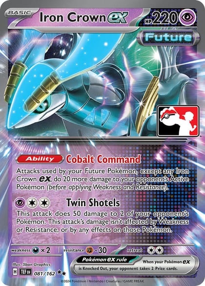 Iron Crown ex - 081/162, Prize Pack Series Cards 081/162