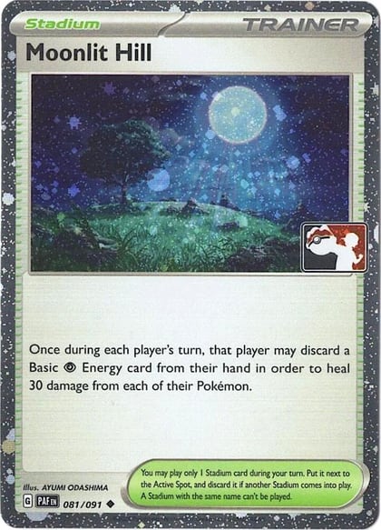 Moonlit Hill - 081/091 (Cosmos Holo), Prize Pack Series Cards 081/091