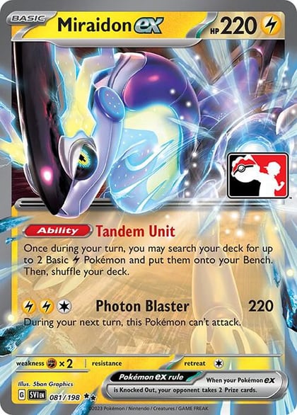 Miraidon ex - 081/198, Prize Pack Series Cards 081/198