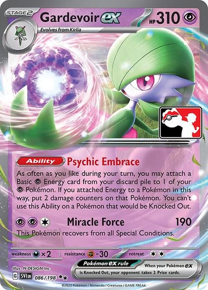 Gardevoir ex - 086/198, Prize Pack Series Cards 086/198