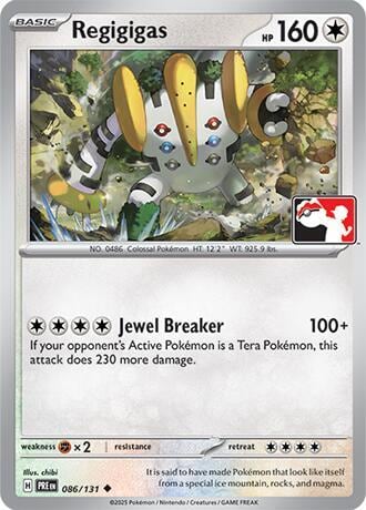 Regigigas - 086/131, Prize Pack Series Cards 086/131