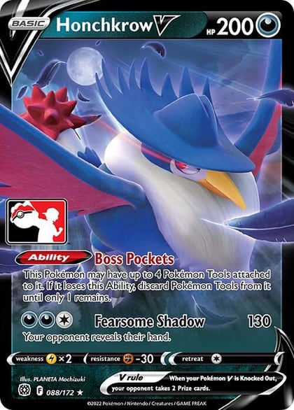 Honchkrow V - 088/172, Prize Pack Series Cards 088/172