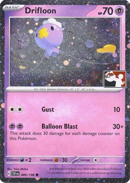 Drifloon - 089/198 (Cosmos Holo), Prize Pack Series Cards 089/198