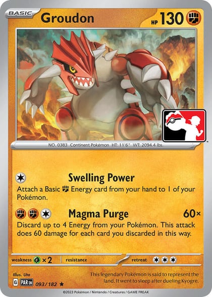 Groudon - 093/182, Prize Pack Series Cards 093/182