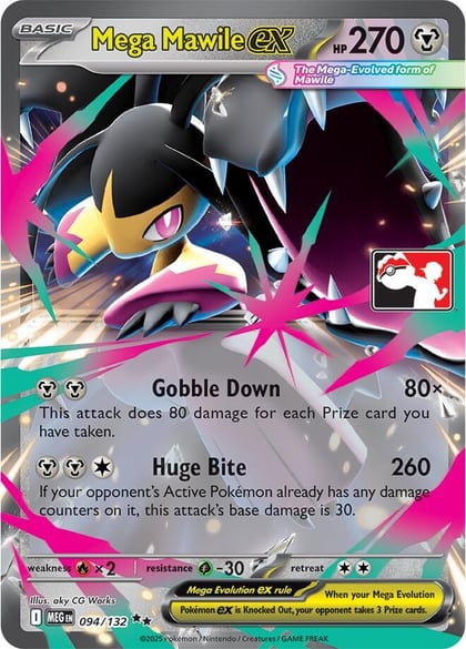 Mega Mawile ex - 094/132, Prize Pack Series Cards 094/132