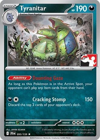 Tyranitar - 095/159, Prize Pack Series Cards 095/159