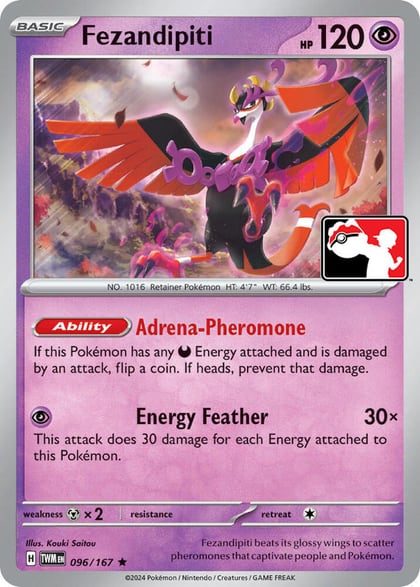 Fezandipiti - 096/167, Prize Pack Series Cards 096/167