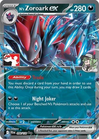 N's Zoroark ex - 098/159, Prize Pack Series Cards 098/159