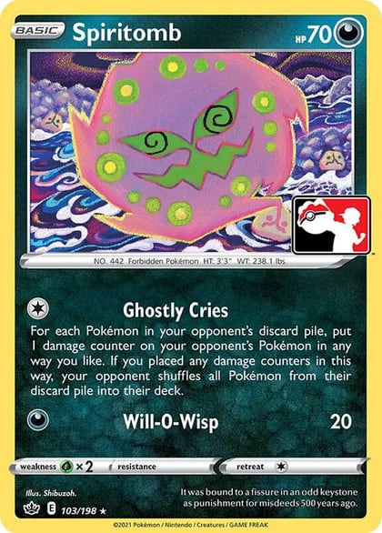 Spiritomb - 103/198, Prize Pack Series Cards 103/198