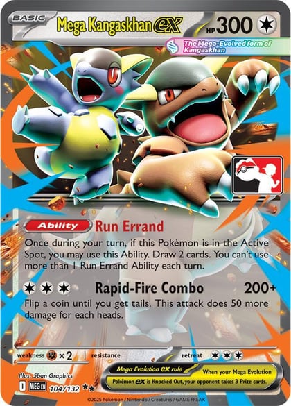 Mega Kangaskhan ex - 104/132, Prize Pack Series Cards 104/132