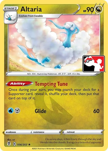 Altaria - 106/203, Prize Pack Series Cards 106/203