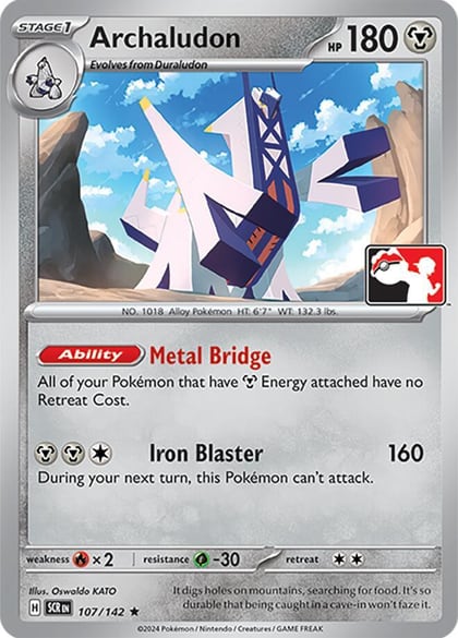Archaludon - 107/142, Prize Pack Series Cards 107/142